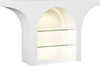 White Manufactured Wood Freestanding Fireplace