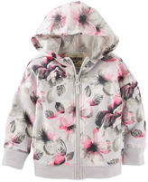 Thumbnail for your product : Osh Kosh Floral French Terry Active Hoodie