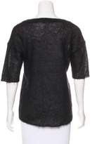 Thumbnail for your product : Halston Mohair Crew Neck Sweater
