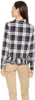 Thumbnail for your product : Clu Too Ruffled Plaid Shirt