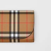Thumbnail for your product : Burberry Detachable Strap Vintage Check Leather Wallet