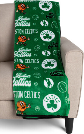 TJMAXX Nba Retro Mascot Royal Plush Throw Blanket For Men, Polyester