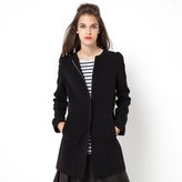 Thumbnail for your product : La Redoute MADEMOISELLE R Straight-Cut Collarless Coat with Back Bow Detail