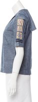 Thumbnail for your product : Tory Burch Chambray Sailor Top