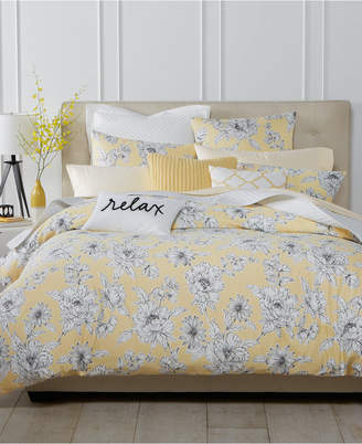 Charter Club Damask Designs Butter Floral 3-Pc. Full/Queen Duvet Set, Created for Macy's