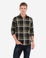 Thumbnail for your product : Express Slim Soft Wash Plaid Button-Down Shirt