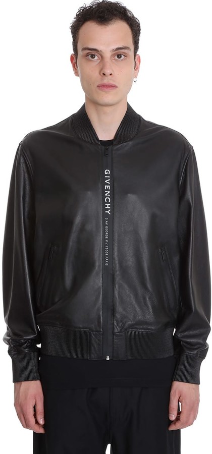 givenchy black leather jacket