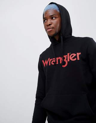 Wrangler logo hoodie black