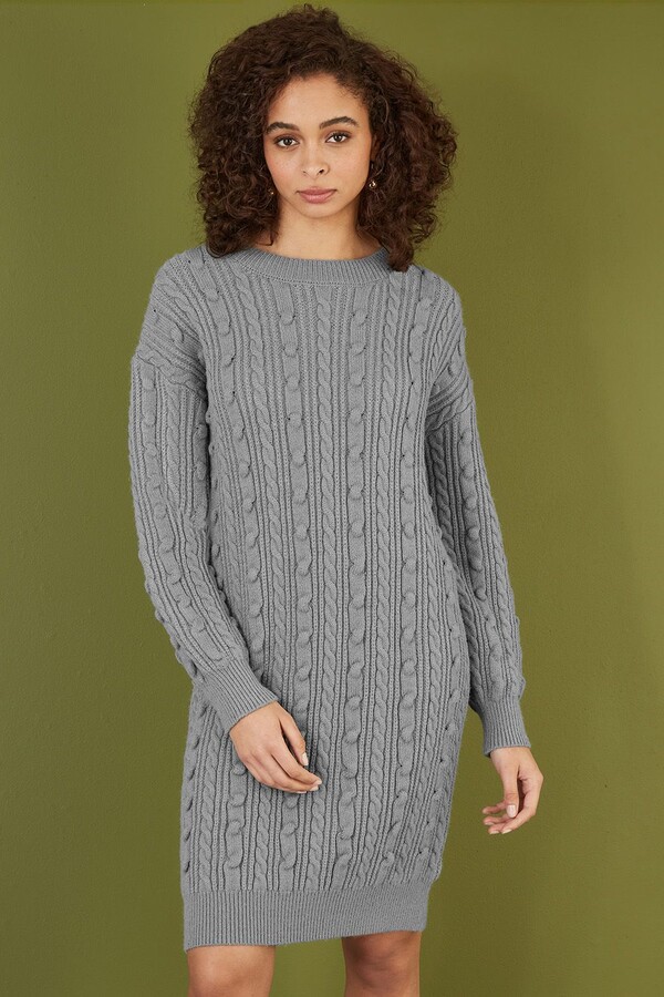 Grey Tunic Dress ShopStyle UK