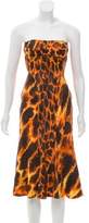 Thumbnail for your product : Just Cavalli Animal Print Midi Dress
