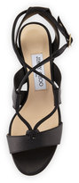 Thumbnail for your product : Jimmy Choo Margo Leather Crisscross 40mm Sandal