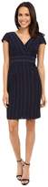 Thumbnail for your product : NUE by Shani Crossover V-Neck Novelty Woven Fabric Dress