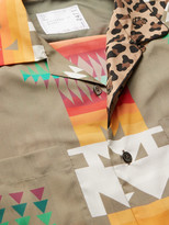 Thumbnail for your product : Sacai Pendleton Camp-Collar Printed Woven Shirt - Men - Neutrals - 4
