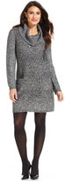 Thumbnail for your product : Style&Co. Petite Marled Ribbed-Knit Sweater Tunic