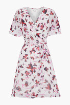 Thumbnail for your product : Diane von Furstenberg Kathy Floral-print Chiffon Mini Wrap Dress