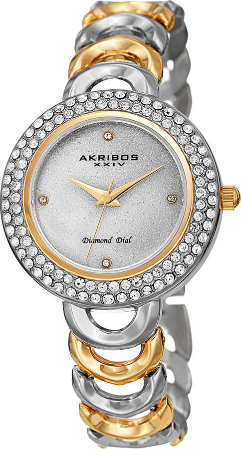Akribos XXIV Women's Alloy Diamond Watch