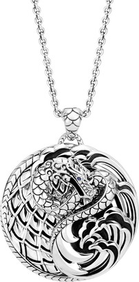 Farfetch Herren Accessoires Schmuck Halsketten Silver and Mixed Stone Legends Naga Necklace with Pendant 