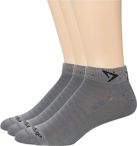 Drymax Hyper Thin Running Mini Crew 3-Pack Low Cut Socks Shoes Dark Gray : SM (US Men's Shoe 3.5-5.5 - Women's Shoe 5-7), Mesh/Nylon/Olefin