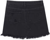 Thumbnail for your product : Girls' Distressed Frayed-Hem Rhinestone Denim Skirt, Size 7-16