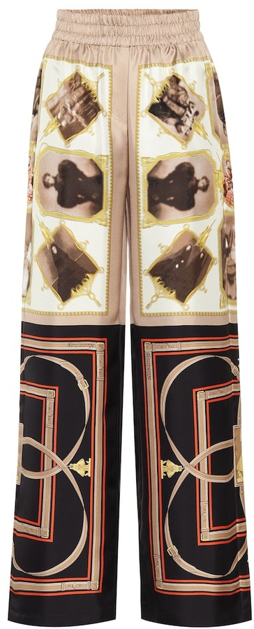 burberry print pants womens