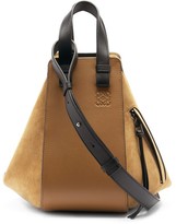 Thumbnail for your product : Loewe Hammock Small Suede And Leather Bag - Tan