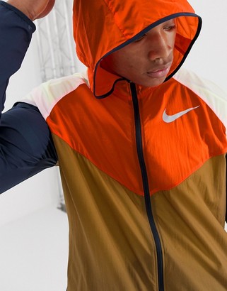 Nike Running retro windrunner jacket in multi