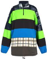 Thumbnail for your product : Balenciaga Oversized Half-zip Fleece Sweatshirt - Mens - Blue