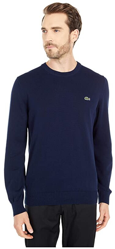 Lacoste Long Sleeve Crew Neck Sweater - ShopStyle
