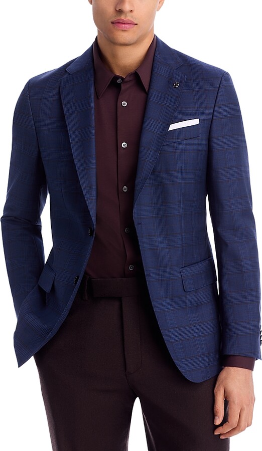 HUGO BOSS Hutson Slim Fit Plaid Sport Coat