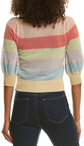 Thumbnail for your product : Monique Lhuillier Ml Metallic Crop Sweater