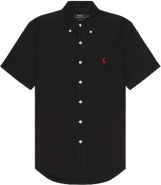 Polo Ralph Lauren Men's Black Short Sleeve Shirts | ShopStyle