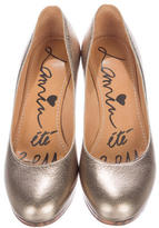 Thumbnail for your product : Lanvin Metallic Round-Toe Pumps