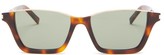 Thumbnail for your product : Saint Laurent Rectangular Tortoiseshell-acetate Sunglasses - Green