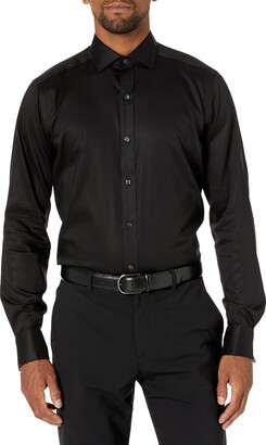 Buttoned Down Amazon Brand Men's Tailored Fit French Cuff Micro Twill Non-Iron Dress Shirt