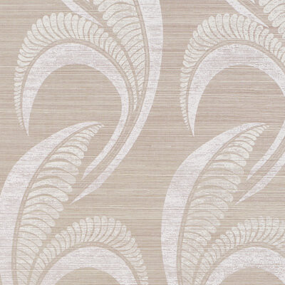 Schumacher Banana Leaf Sisal Wallpaper
