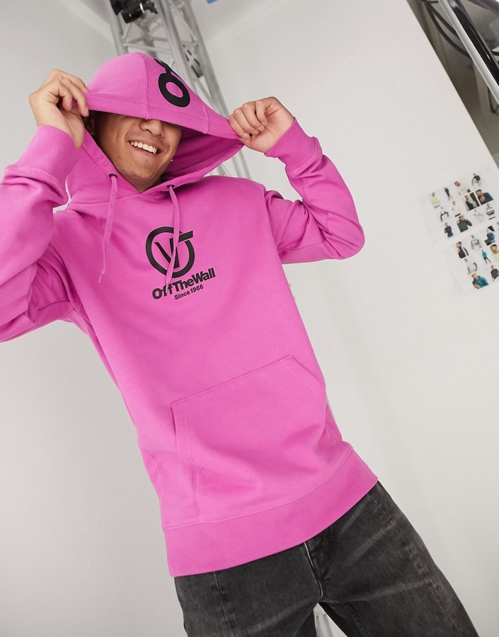 mens pink vans hoodie
