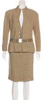 Thumbnail for your product : Chanel Wool Structured Skirt Suit w/ Tags