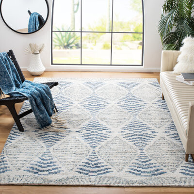 Dakota Fields Simeon Hand Knotted Wool Geometric Rug