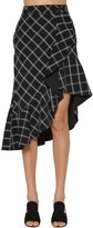 Thumbnail for your product : Self-Portrait Ruffled Printed Crepe Midi Skirt