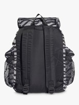 Thumbnail for your product : adidas by Stella McCartney Zebra Active Backpack, Black/Grey