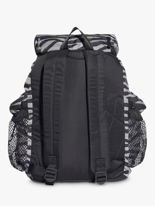 adidas by Stella McCartney Zebra Active Backpack, Black/Grey