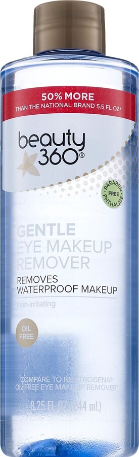 Beauty 360 Gentle Oil-Free Eye Makeup Remover, 8.25 OZ