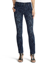 Thumbnail for your product : Chico's Platinum Denim Cheetah Jeggings