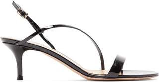 Gianvito Rossi Manhattan 55 Patent Leather Sandals - Womens - Black
