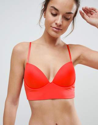 ASOS Design Moulded Pull On Easy Longline Triangle Bra