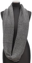 Thumbnail for your product : La Fiorentina BLACK/GREY Knit Infinity Muffler
