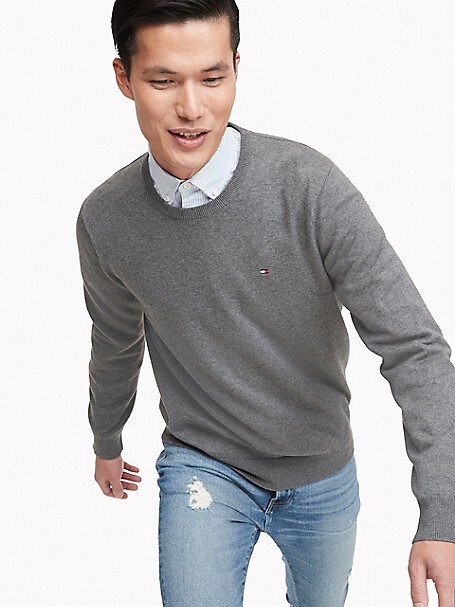 gray tommy hilfiger sweater