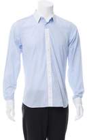 Thumbnail for your product : Calvin Klein Collection Contrast Striped Button-Up Shirt