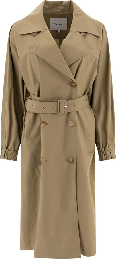 The Loom Belted Double-Breasted Trench Coat