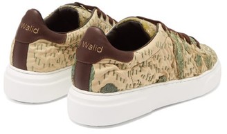 By Walid 19th-century Tapestry Low-top Trainers - Khaki Multi